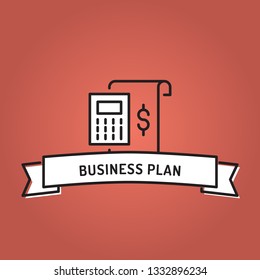 BUSINESS PLAN LINE ICON SET
