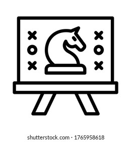 
Icono vectorial de estilo de línea de plan de negocio que puede modificar o editar fácilmente
