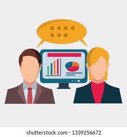 business plan meeting  concept vector illustration