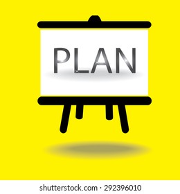 Business plan Presentation Icon . 