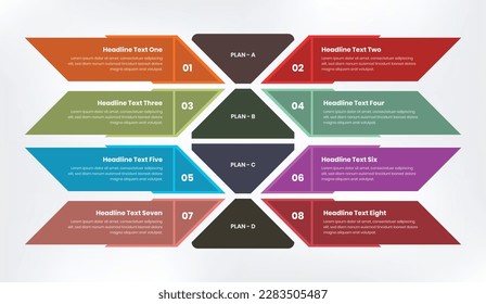 Business plan presentation infographic template design