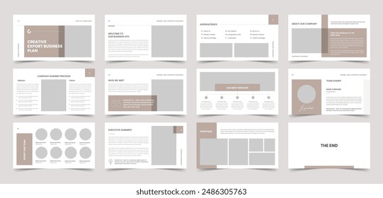 Business Plan Presentation Layout, Company Presentation