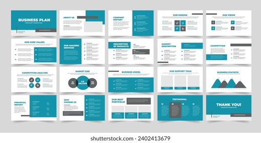 Business Plan Presentation template and Business Proposal Slide Design