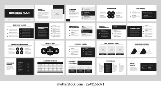 Business Plan Presentation. Use for modern keynote presentation background, keynote presentation slides, website slider, landing page, annual report.