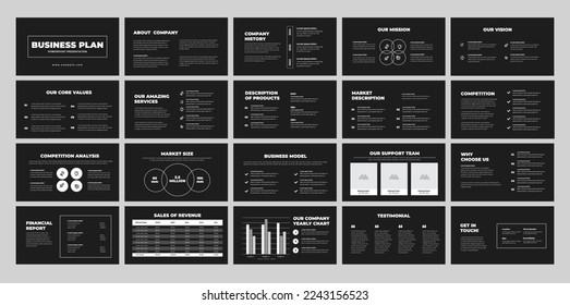 Business Plan Presentation. Use for modern keynote presentation background, keynote presentation slides, website slider, landing page, annual report.