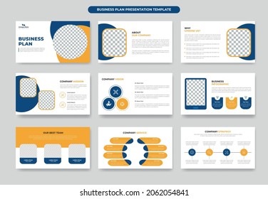 Diseño de la plantilla de presentación de propuestas de proyectos o planes de negocio e informe anual, perfil de la empresa, folleto, marca corporativa o plantilla principal