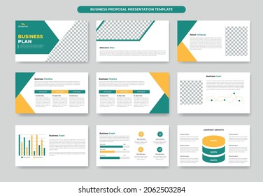 Business plan or project proposal  presentation template design and annual report, company profile, brochure, corporate branding or  keynote template