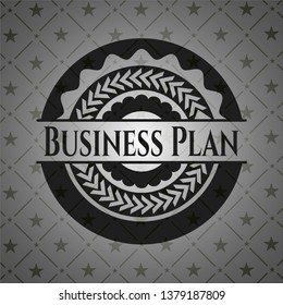 Business Plan realistic black emblem