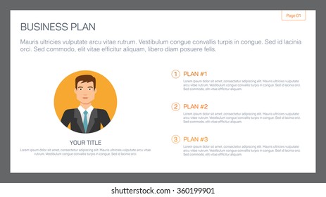 Business plan slide