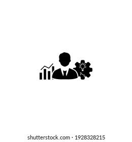 vector de icono de estrategia de plan de negocios 