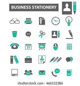 iconos de estrategia de plan de negocios