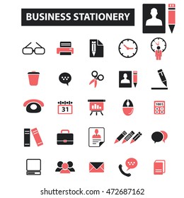 iconos de estrategia de plan de negocios