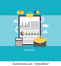 Business plan / Business strategy - vector illustration