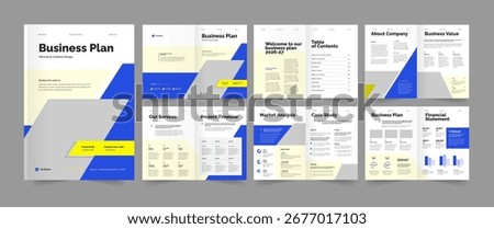  Business Plan Template ,  Business Plan Layout Design 