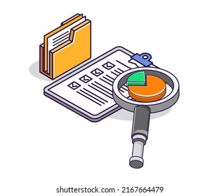 Business plan tick paper with analyst folder
