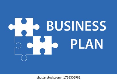 "Business Plan" Title - Vector Illustration