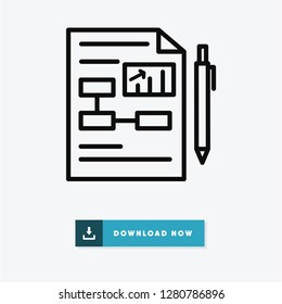 Business plan vector icon