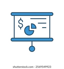 Business Plan vector icon stock graphic