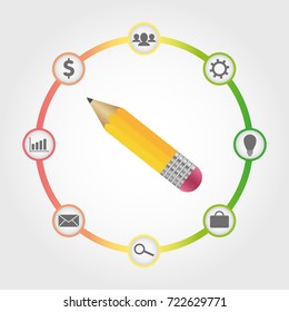 Business plan vector template. Business concept.