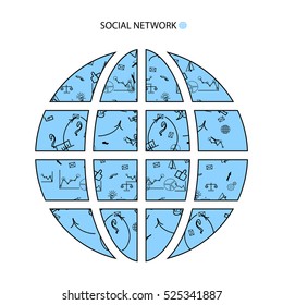 business planet. worldwide network