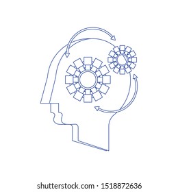 Business Planing concept Flat vector illustration. Concept of line icon