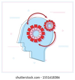 Business Planing concept Flat vector illustration.