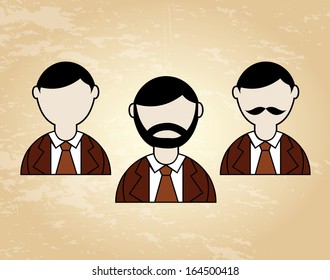 business planner over  pink background vector illustration