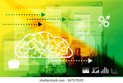 Business Planning Abstract - Illustration