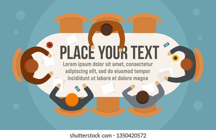 Business planning concept banner. Flat illustration of business planning vector concept banner for web design