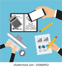 business planning design, vector illustration eps10 graphic 