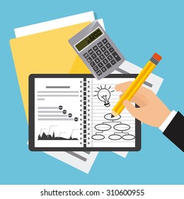 business planning design, vector illustration eps10 graphic 