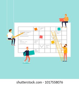 Business planning. Flat design vector illustration.