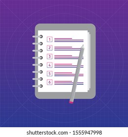 Business planning Flat vector illustration.