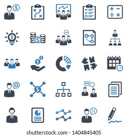 Business Planning Icon Set - 2 (Blue Series)