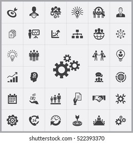 business planning icons universal set for web and mobile