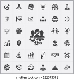 business planning icons universal set for web and mobile