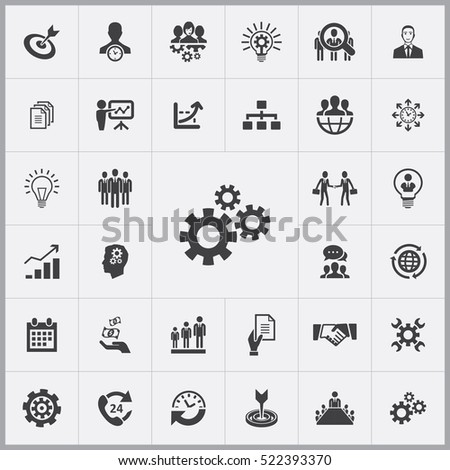 business planning icons universal set for web and mobile
