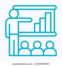 Symbol für die Linienart der Vektorgradientenlinien in der Unternehmensplanung (isoliert)