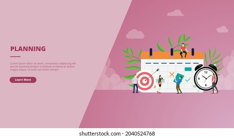 business planning management for website template landing homepage