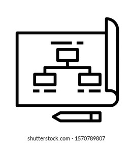 Business planning strategy icon vector