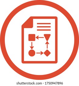 Planificación empresarial, icono del vector de estrategia