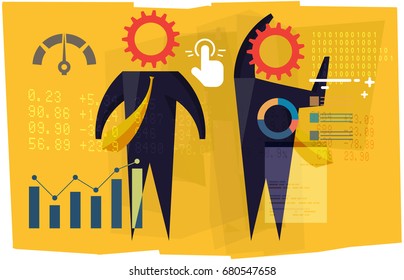 Business Planning - Switch Work Mode - Illustration
