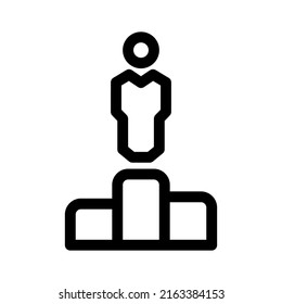 business podium icon or logo isolated sign symbol vector illustration - high quality black style vector icons
