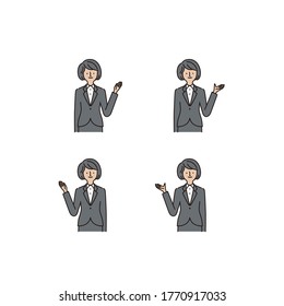 Negocio: Apuntar A Algo ・ Gestos Manos ・ Mujeres (apoplejía y llenado)