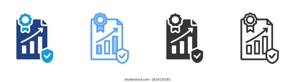 Business Policy icon set multiple style collection