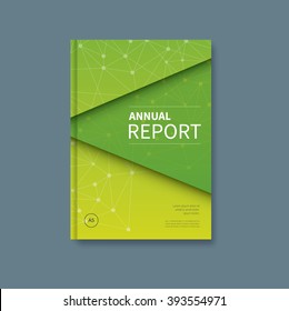 business, polygon brochure flyer with elegant background, illustration eps 10 / annual report book cover design