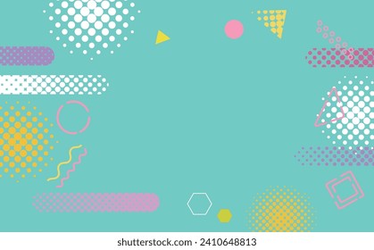 Business pop geometry background illustration