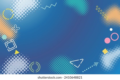 Business pop geometry background illustration