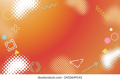 Business pop geometry background illustration