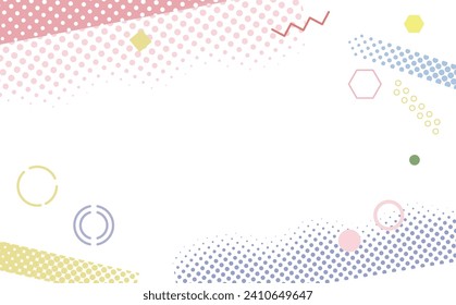 Business pop geometry background illustration